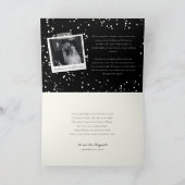 ヴィンテージ手書き最初のノエル数々のフォト結婚ズ シーズンカード (内部)