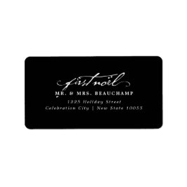 ヴィンテージ手書き最初のノー結婚ルのアドレス ラベル