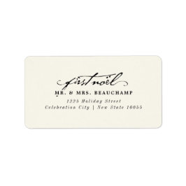 ヴィンテージ手書き最初のノー結婚ルのアドレス ラベル