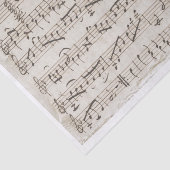 ヴィンテージ手書き音楽の切り取りエッジ切り離し 薄葉紙 (詳細)