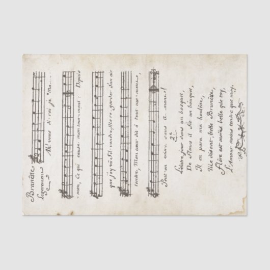 ヴィンテージ手書フランスのきトゥインクルリトルスター 薄葉紙 (正面)