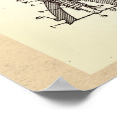 ヴィンテージ手榴弾の特許 ポスター (角)