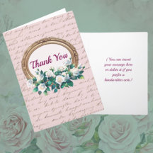 ヴィンテージ手紙とバラを折り返パーソナライズされたし