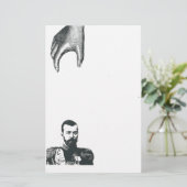 ヴィンテージ手、顕著な紳士の文房具 便箋 (スタンド正面)