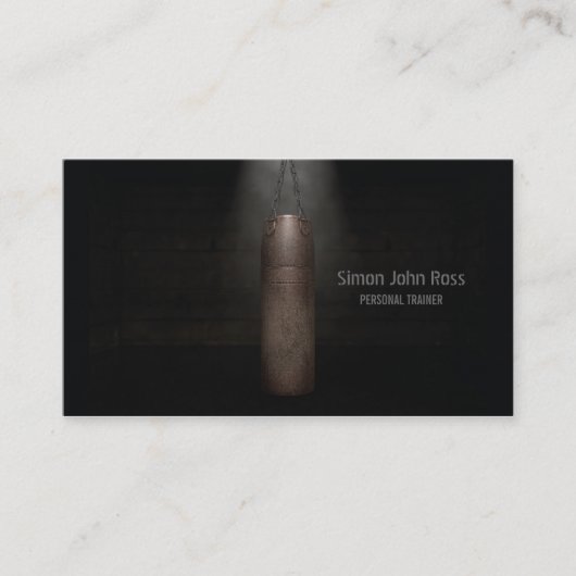 ヴィンテージ打ち抜きバッグ名刺 名刺 (正面)