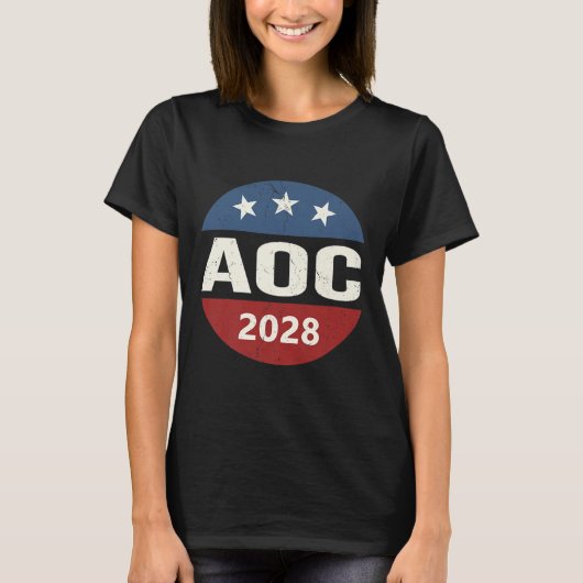 ヴィンテージ投票アレクサンドリア・オカシオ・コルテス大統領20 Tシャツ (正面)