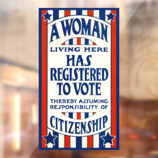 ヴィンテージ投票権支援リプリント ウィンドウサイン (シート2)