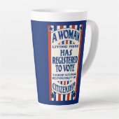 ヴィンテージ投票権支援リプリント カフェラテマグ (右アングル)