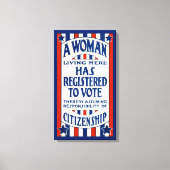 ヴィンテージ投票権支援リプリント キャンバスプリント (正面)
