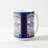 ヴィンテージ投票権支援リプリント コーヒーマグカップ (正面右)