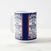 ヴィンテージ投票権支援リプリント コーヒーマグカップ (正面左)