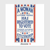 ヴィンテージ投票権支援リプリント シール (シート)