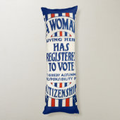 ヴィンテージ投票権支援リプリント ボディピロー (裏面 (縦))