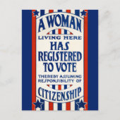 ヴィンテージ投票権支援リプリント ポストカード (正面)