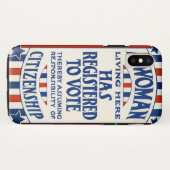 ヴィンテージ投票権支援リプリント Case-Mate iPhoneケース (裏面(横))