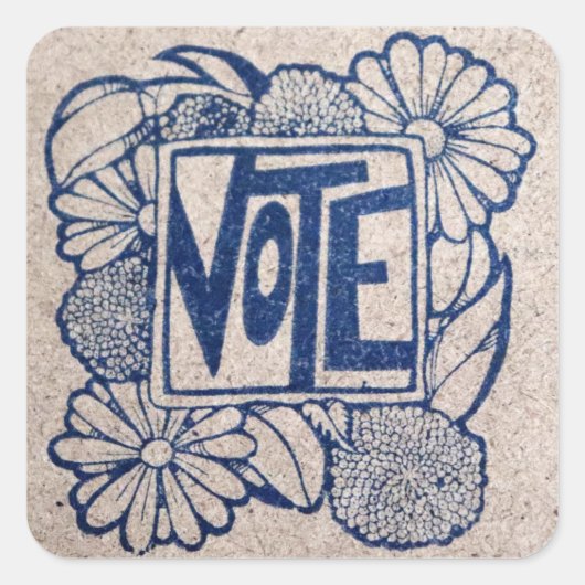 ヴィンテージ投票 スクエアシール (正面)