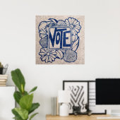 ヴィンテージ投票 ポスター (ホームオフィス)