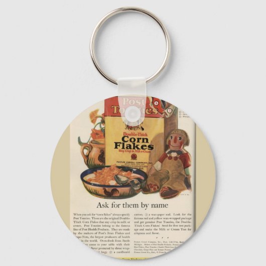 ヴィンテージ投稿Toastties広告 キーホルダー (正面)