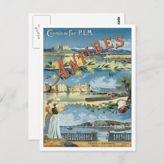 ヴィンテージ抗地中海の菌 ポストカード (正面/裏面)