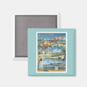 ヴィンテージ抗地中海の菌 マグネット (正面/裏面)