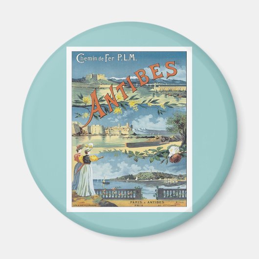 ヴィンテージ抗地中海の菌 マグネット (正面)