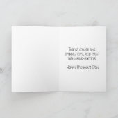 ヴィンテージ押し花母の日札 サンキューカード (内部)