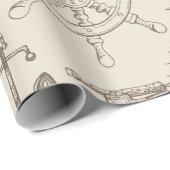 ヴィンテージ抽象芸術のシームレスなテーマ ラッピングペーパー (ロールコーナー)