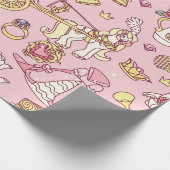 ヴィンテージ抽象芸術のシームレスなパターン。シンプルリトルP ラッピングペーパー (角)