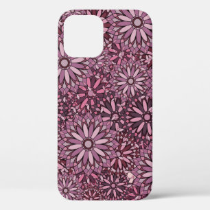 ヴィンテージ抽象芸術の背景マンダラスタイル。シール iPhone 12ケース