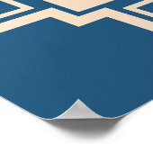 ヴィンテージ抽象芸術の背景装飾壁紙 ポスター (角)