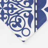 ヴィンテージ抽象芸術のgを使ったシームレスなパッチパターン フリースブランケット (角)