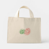 ヴィンテージ抽象芸術アートイタリア&ミケランジェロのダビデ ミニトートバッグ (裏面)