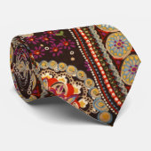 ヴィンテージ抽象芸術アートカラフルペイズリーパターン ネクタイ (ロール)