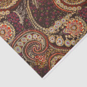 ヴィンテージ抽象芸術アートカラフルペイズリーパターン 薄葉紙 (詳細)