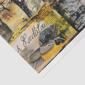 ヴィンテージ抽象芸術アートコラージュ分離 薄葉紙 (詳細)