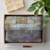 ヴィンテージ抽象芸術アートコラージュ分離 薄葉紙 (ギフト)