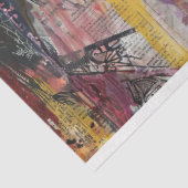 ヴィンテージ抽象芸術アートコラージュ分離 薄葉紙 (詳細)