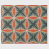 ヴィンテージ抽象芸術カラフルクリスマスパターン ラッピングペーパー (フラット)