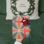 ヴィンテージ抽象芸術カラフルクリスマスパターン ラッピングペーパー