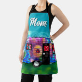 ヴィンテージ抽象芸術キャンプトレーラーフローラハッピーキャンパー エプロン (インサイチュ)