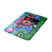 ヴィンテージ抽象芸術キャンプトレーラーフローラハッピーキャンパー バスマット (アングル)