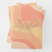 ヴィンテージ抽象芸術グルーヴィウェーブボヘミアンボホアート ラッピングペーパーシート (インサイチュ)