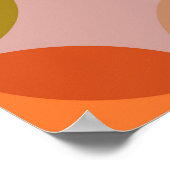 ヴィンテージ抽象芸術シームレスパターン、背景 ポスター (角)