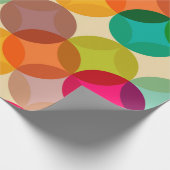 ヴィンテージ抽象芸術シームレスパターン、背景 ラッピングペーパー (角)