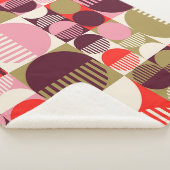 ヴィンテージ抽象芸術シームレス幾何学模様 シェルパブランケット (3/4)