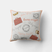 ヴィンテージ抽象芸術トラベラー装飾用クッション クッション (裏面)