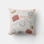 ヴィンテージ抽象芸術トラベラー装飾用クッション クッション (正面)