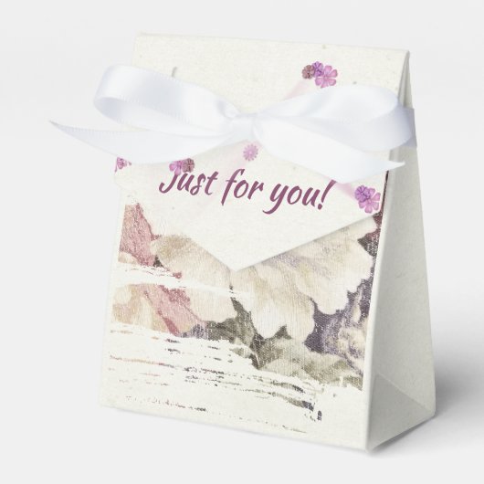 ヴィンテージ抽象芸術バラ織物 フェイバーボックス (正面サイド)