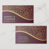 ヴィンテージ抽象芸術パターン 名刺 (正面/裏面)