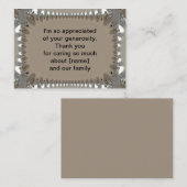 ヴィンテージ抽象芸術フラクタル葬儀後ありがとう ノートカード (正面/裏面)